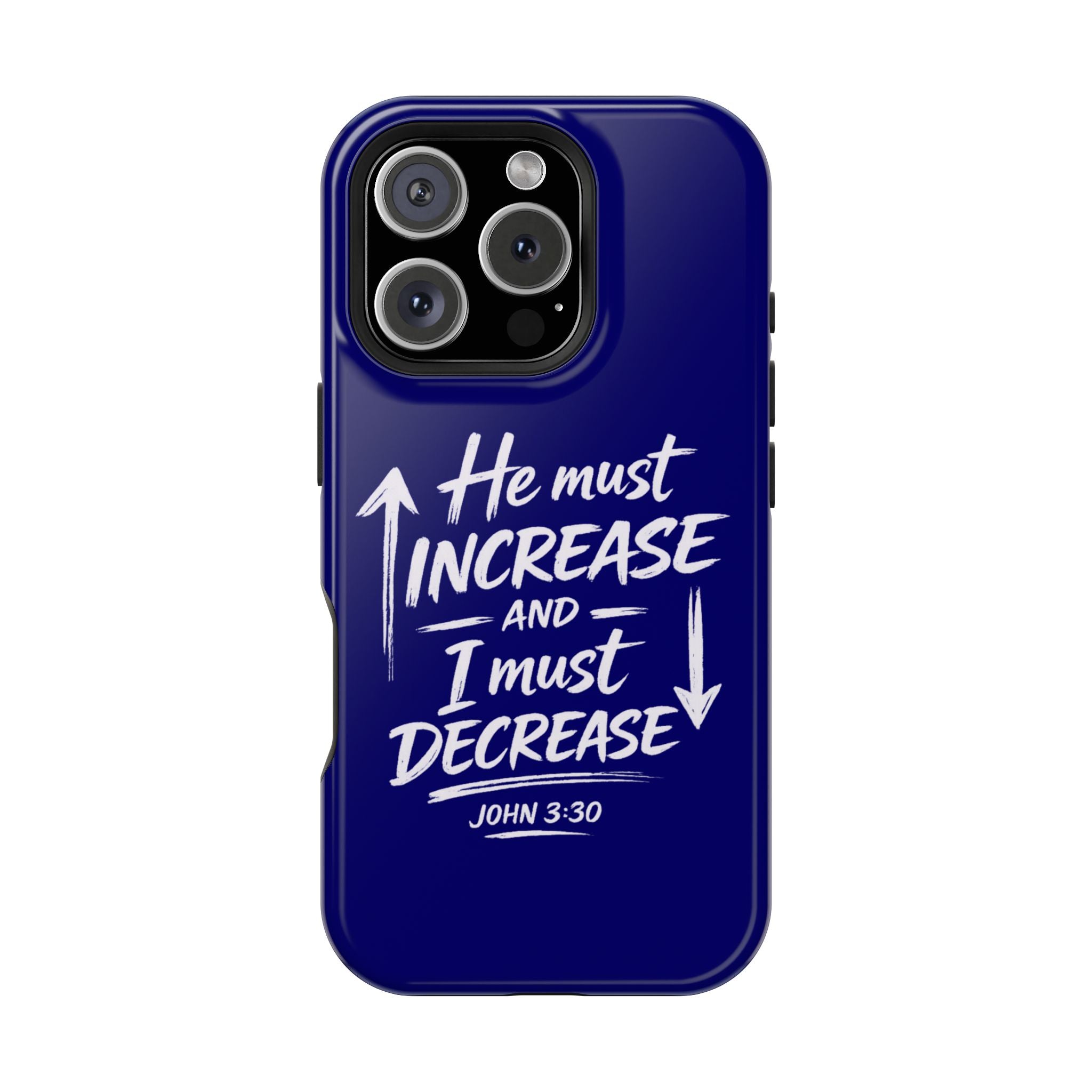 Phone Case — "He Must Increase and I Must Decrease John 3:30" Colorful Magnetic Impact-Resistant Case