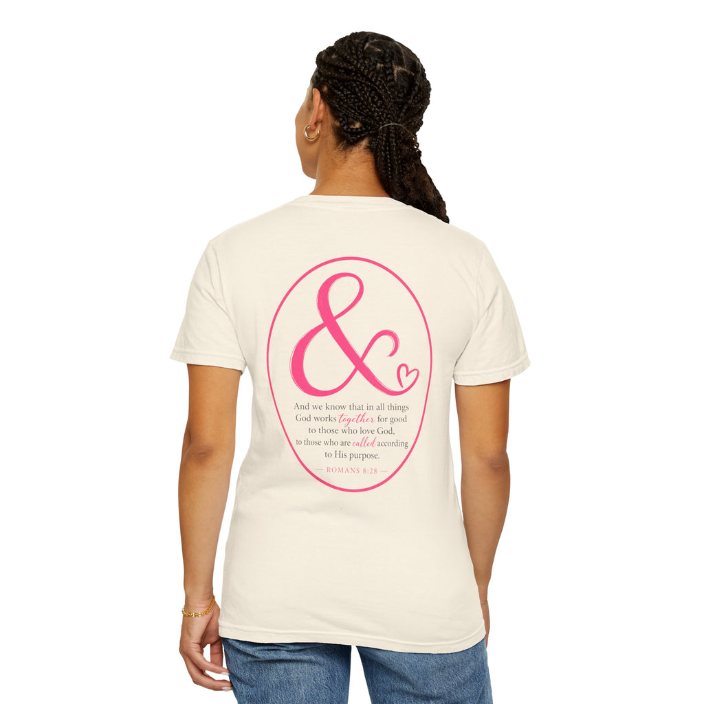 Ampersand Heart T-Shirt — Romans 8:28 Tee
