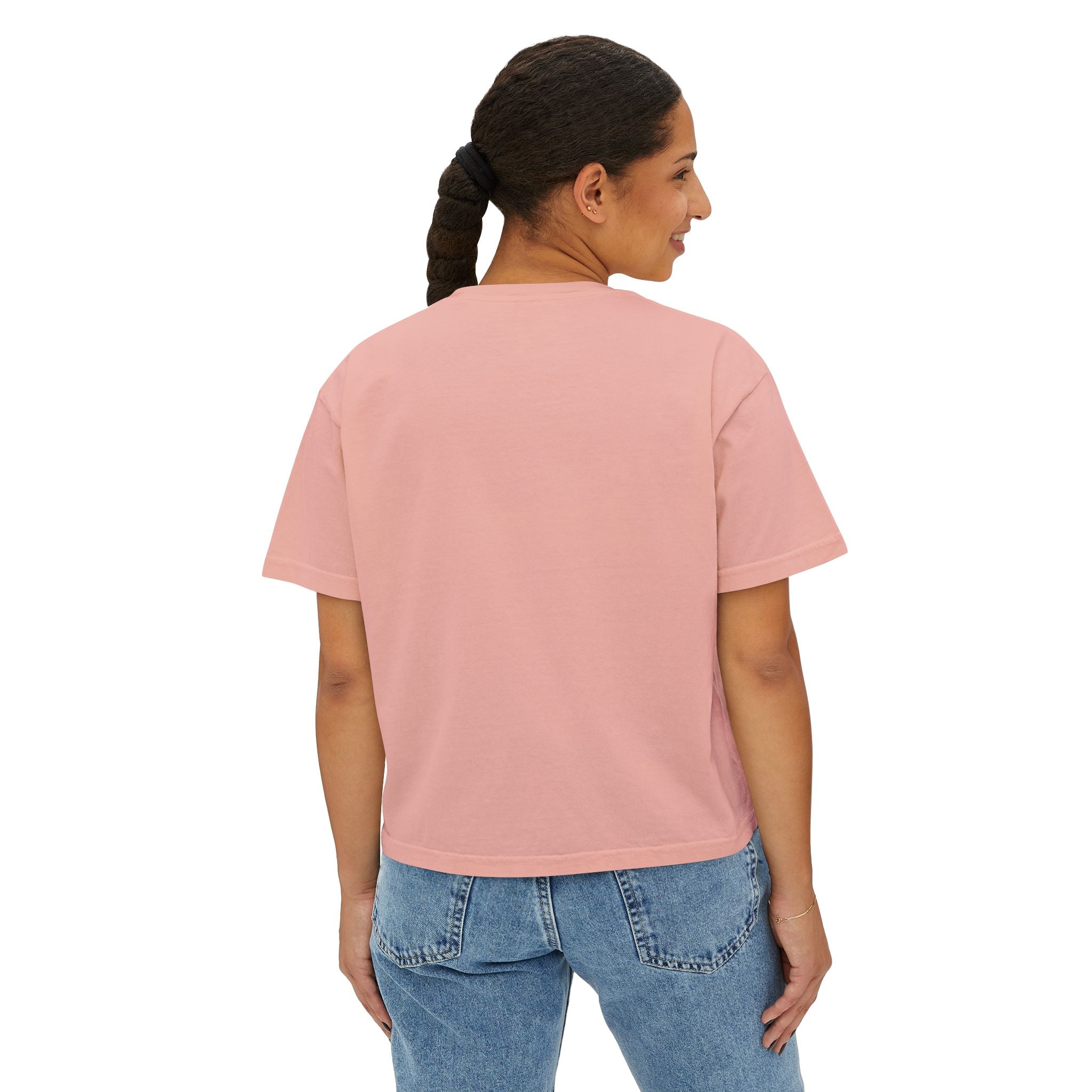 Be Where Your Feet Are Boxy Tee — Footprint Relaxed Women's Tee