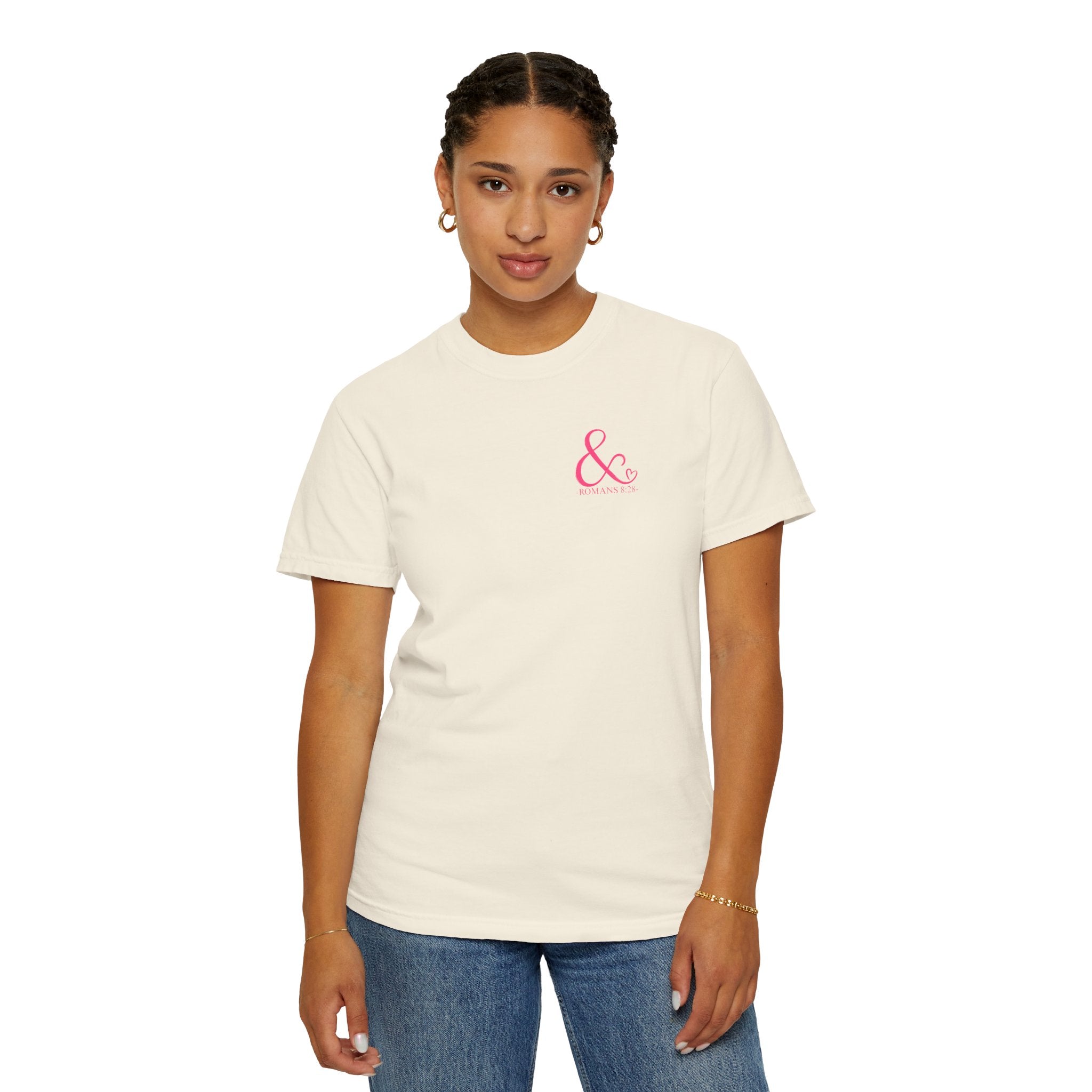 Ampersand Heart T-Shirt — Romans 8:28 Tee