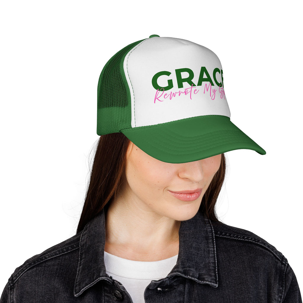 Grace Rewrote My Story Trucker Hat