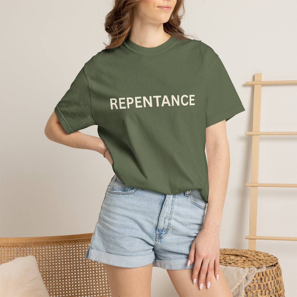 Repentance T-Shirt — "Create in Me a Clean Heart" Psalm 51:10 Christian Tee
