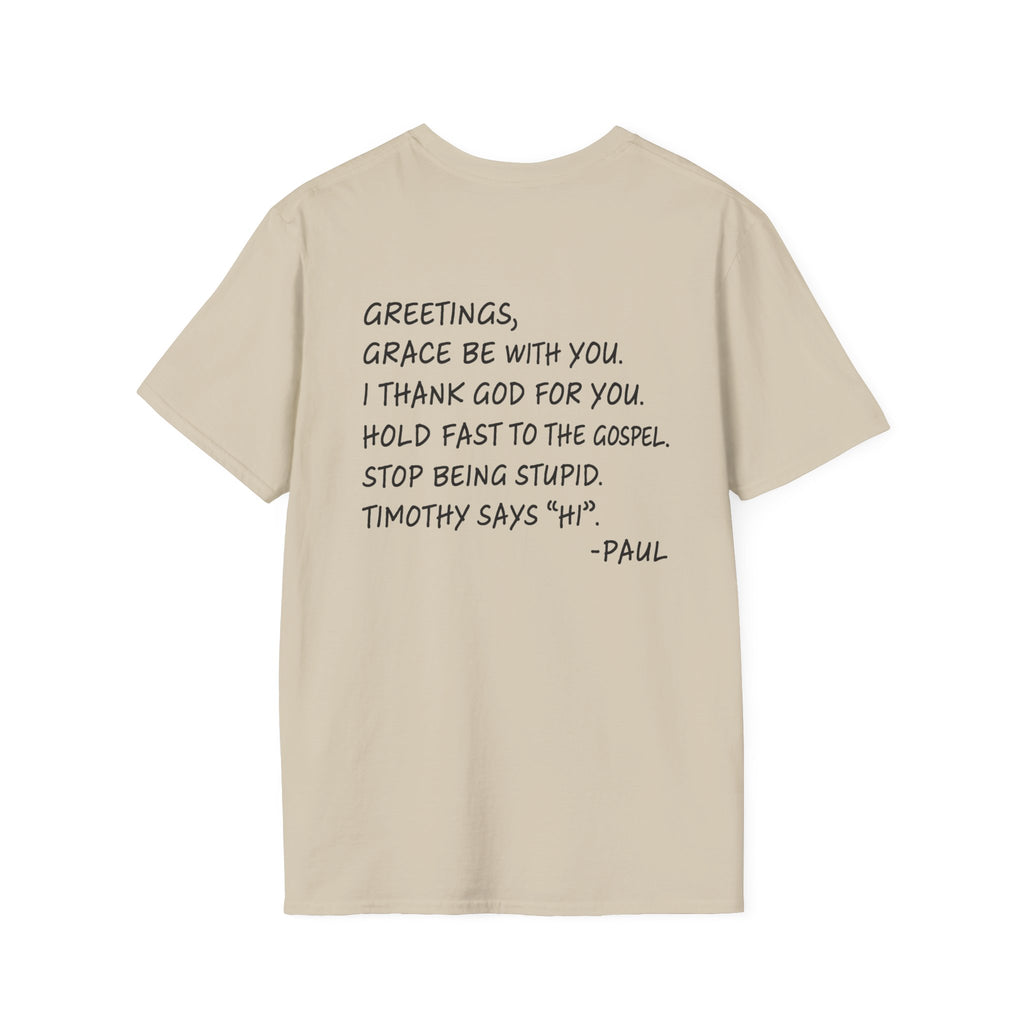 If Paul Were Here We’d Be Getting a Letter T-Shirt — Funny Vintage Postal Stamp Tee