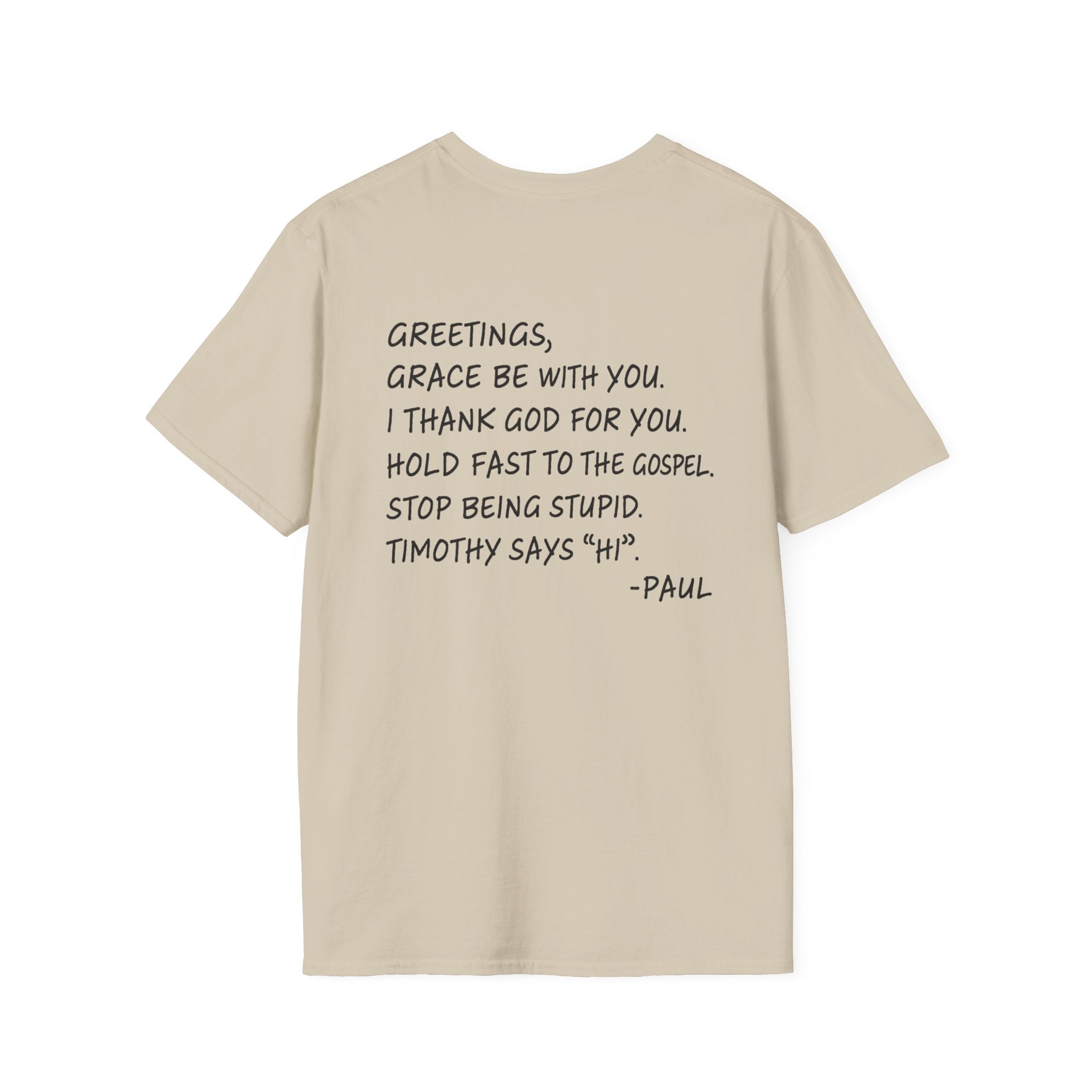 If Paul Were Here We’d Be Getting a Letter T-Shirt — Funny Vintage Postal Stamp Tee