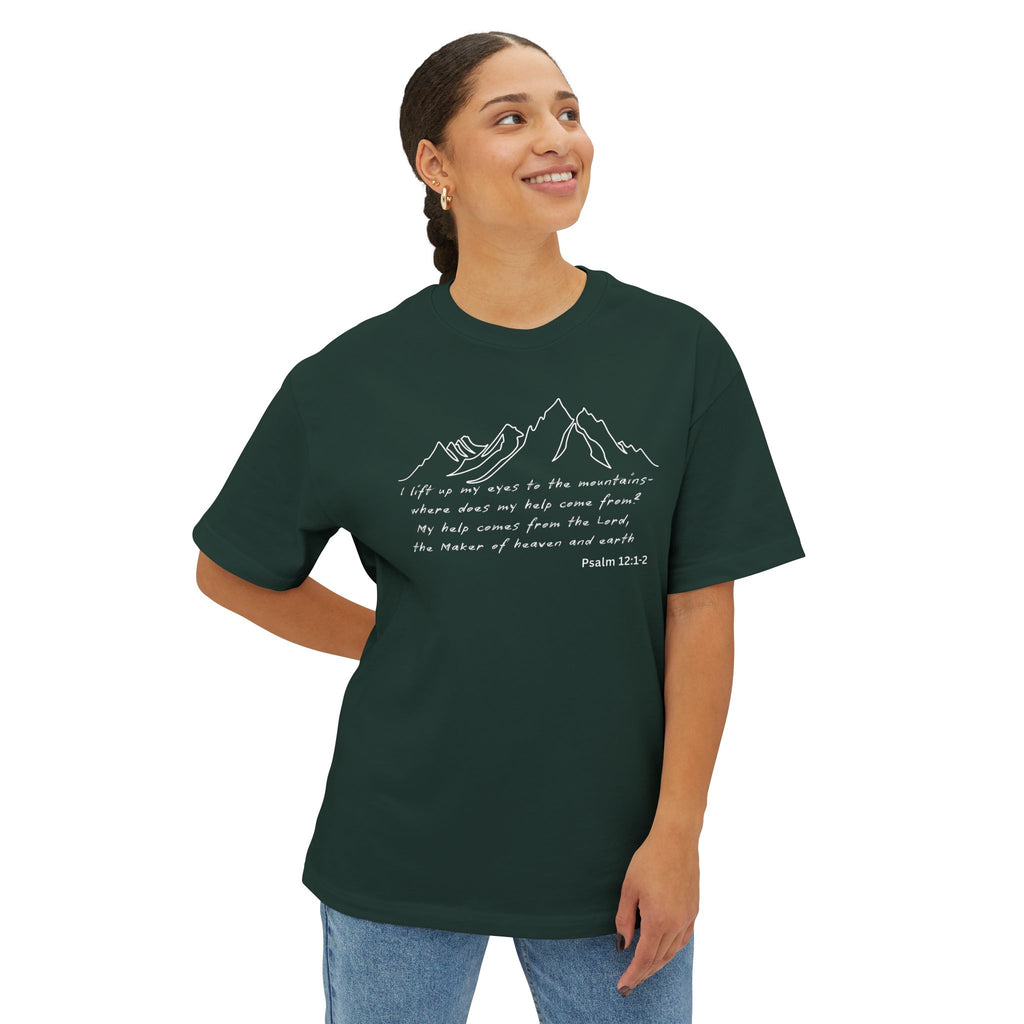 Psalm 12:1-2 Mountain T-Shirt