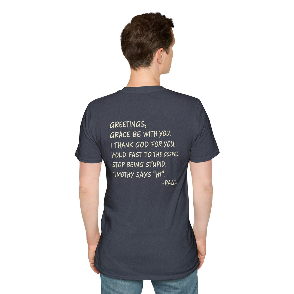 If Paul Were Here We’d Be Getting a Letter T-Shirt — Funny Vintage Postal Stamp Tee