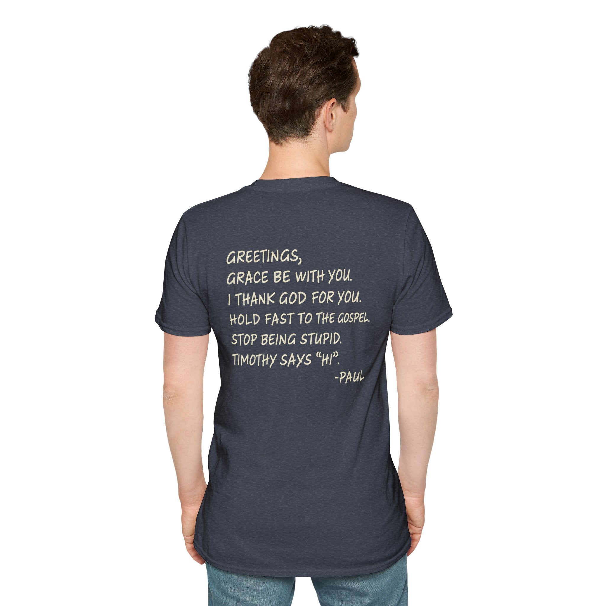 If Paul Were Here We’d Be Getting a Letter T-Shirt — Funny Vintage Postal Stamp Tee