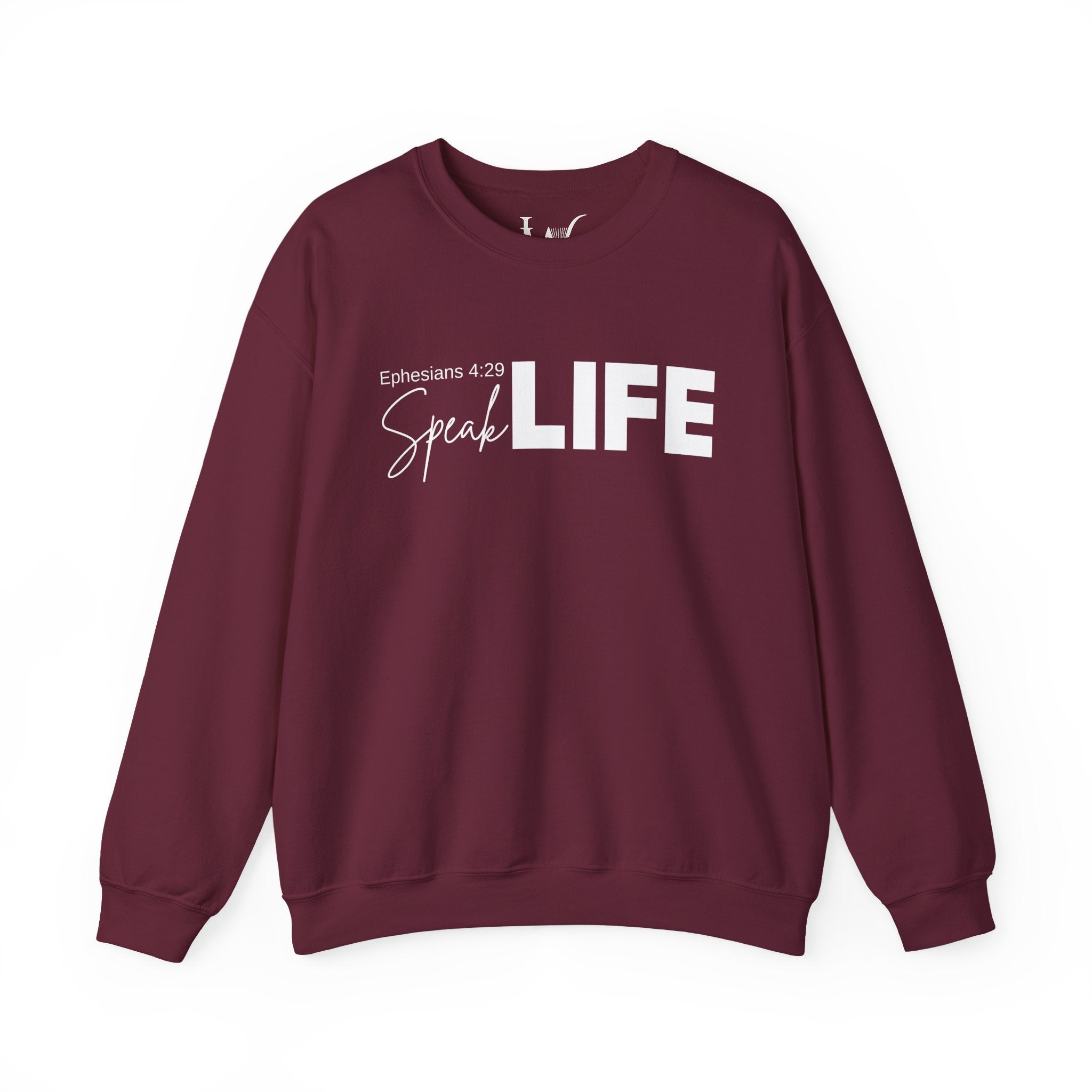 Speak Life Ephesians 4:29 Scripture Crewneck Sweatshirt