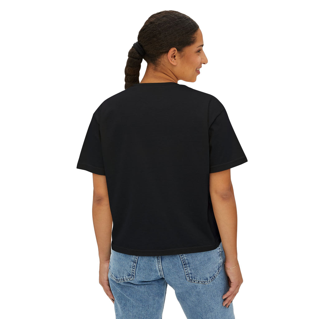 Be Where Your Feet Are Boxy Tee — Footprint Relaxed Women's Tee