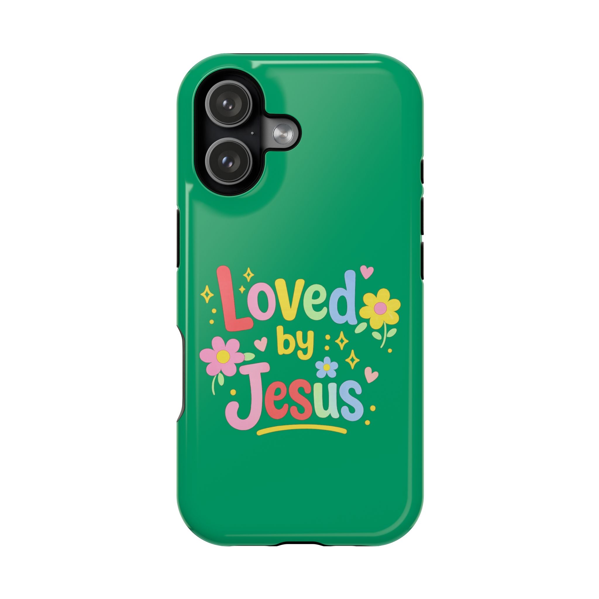 Loved by Jesus Phone Case — Colorful Magnetic Impact-Resistant Case