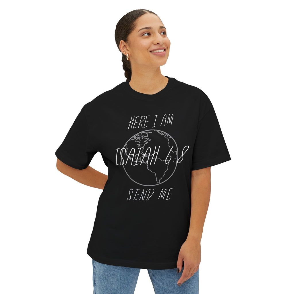 Here I Am Send Me Globe Tee