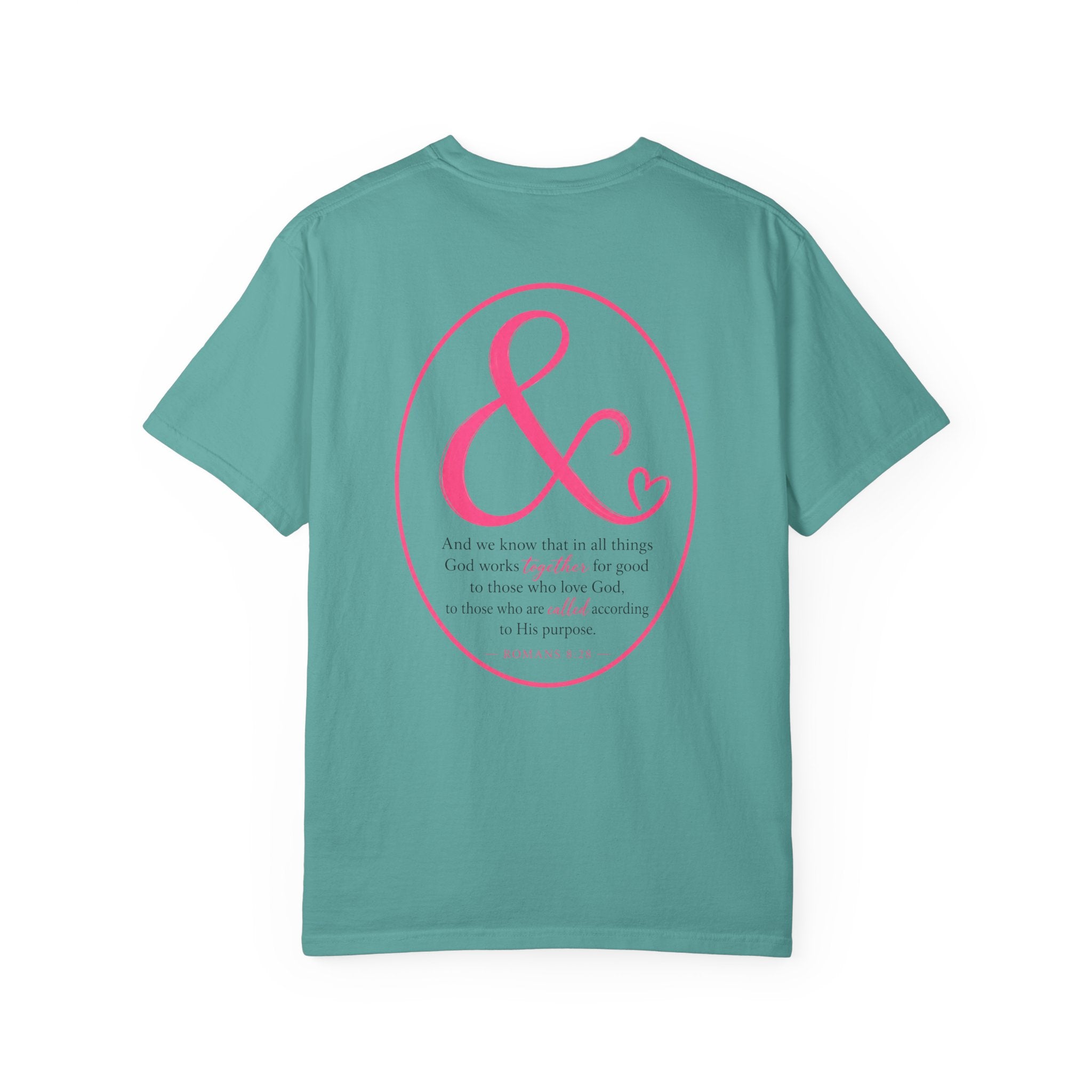 Ampersand Heart T-Shirt — Romans 8:28 Tee