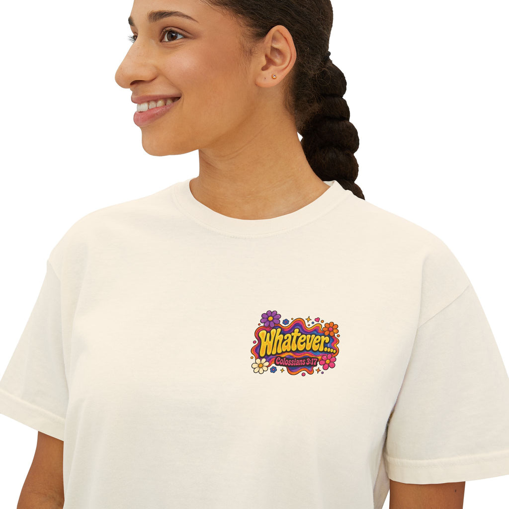 Make Jesus Smile Women's Boxy Tee — Retro Christian Graphic Tee