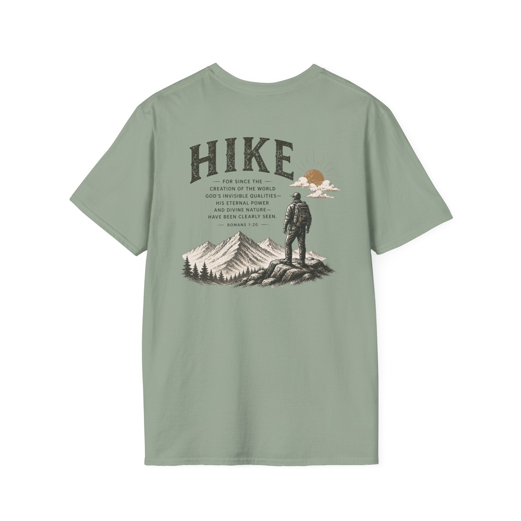 Hike Mountains Graphic — Romans 1:20 Tee