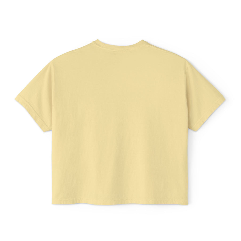 Be Where Your Feet Are Boxy Tee — Footprint Relaxed Women's Tee