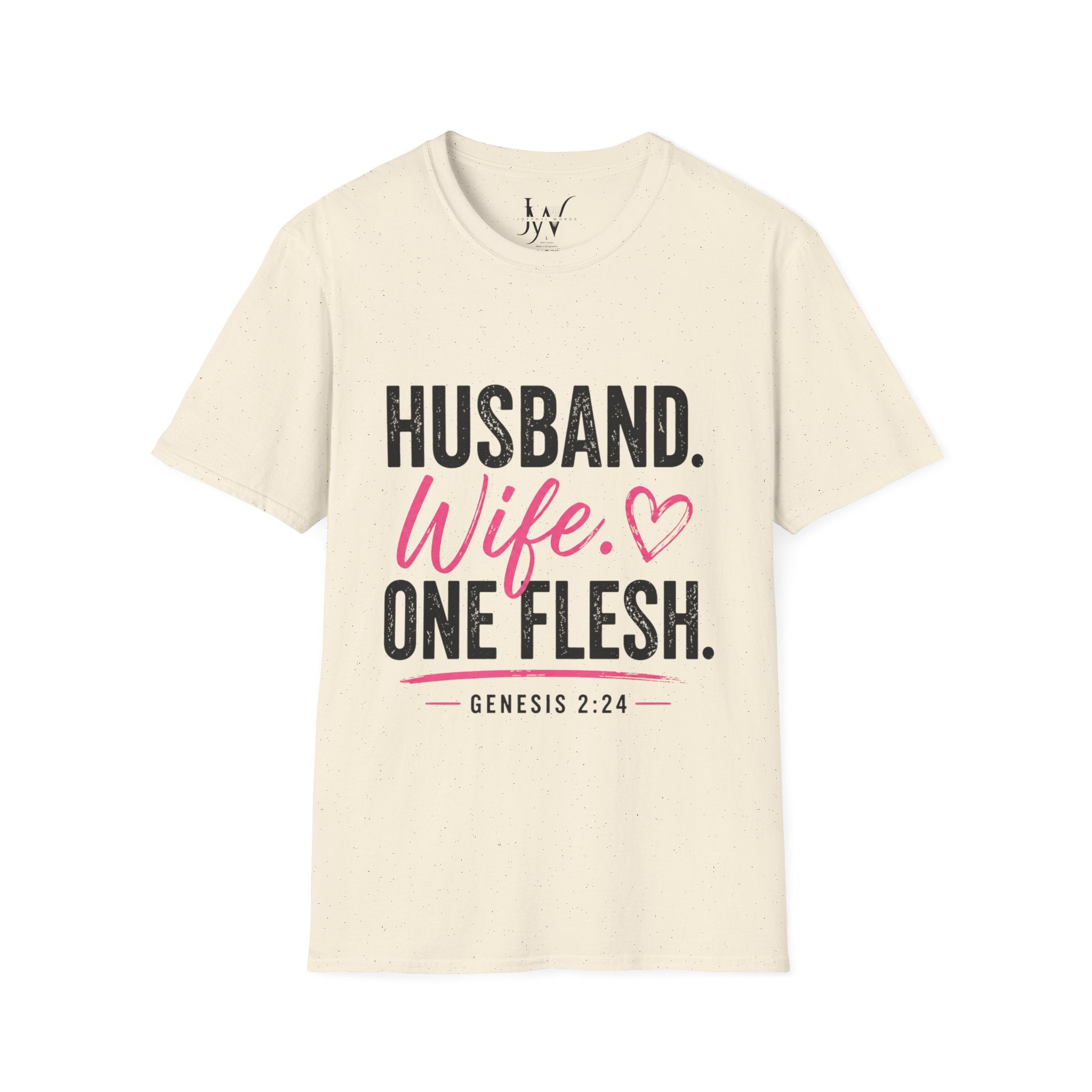 Strong Marriage "Husband. Wife. One Flesh." — Genesis 2:24 Tee