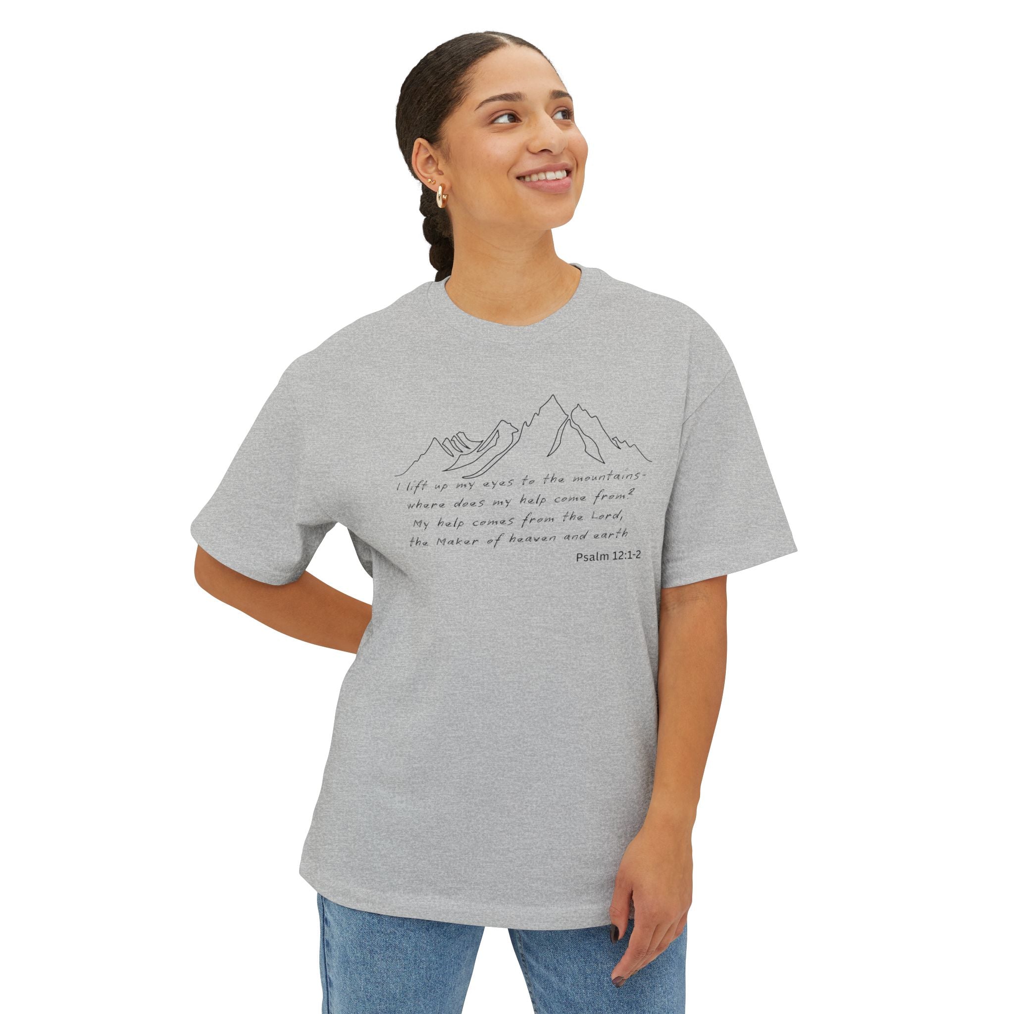 Psalm 12:1-2 Mountain T-Shirt