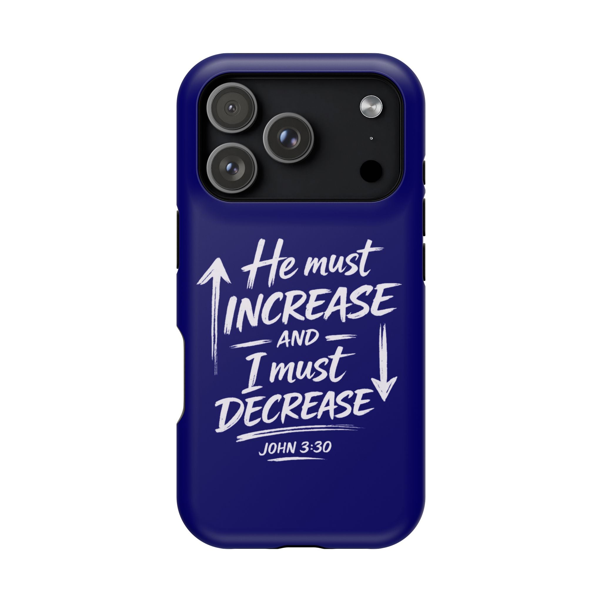 Phone Case — "He Must Increase and I Must Decrease John 3:30" Colorful Magnetic Impact-Resistant Case
