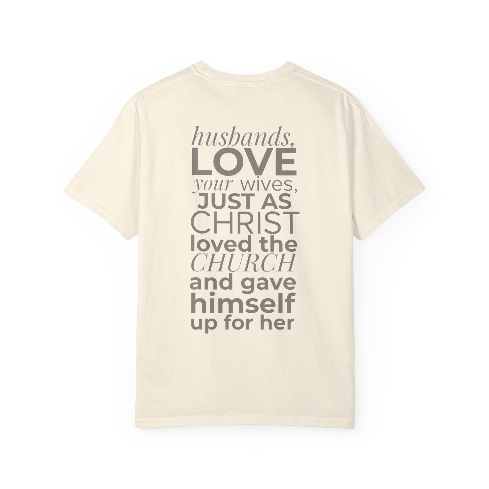 Ephesians 5:25 Scripture T-Shirt — Husbands, Love Your Wives
