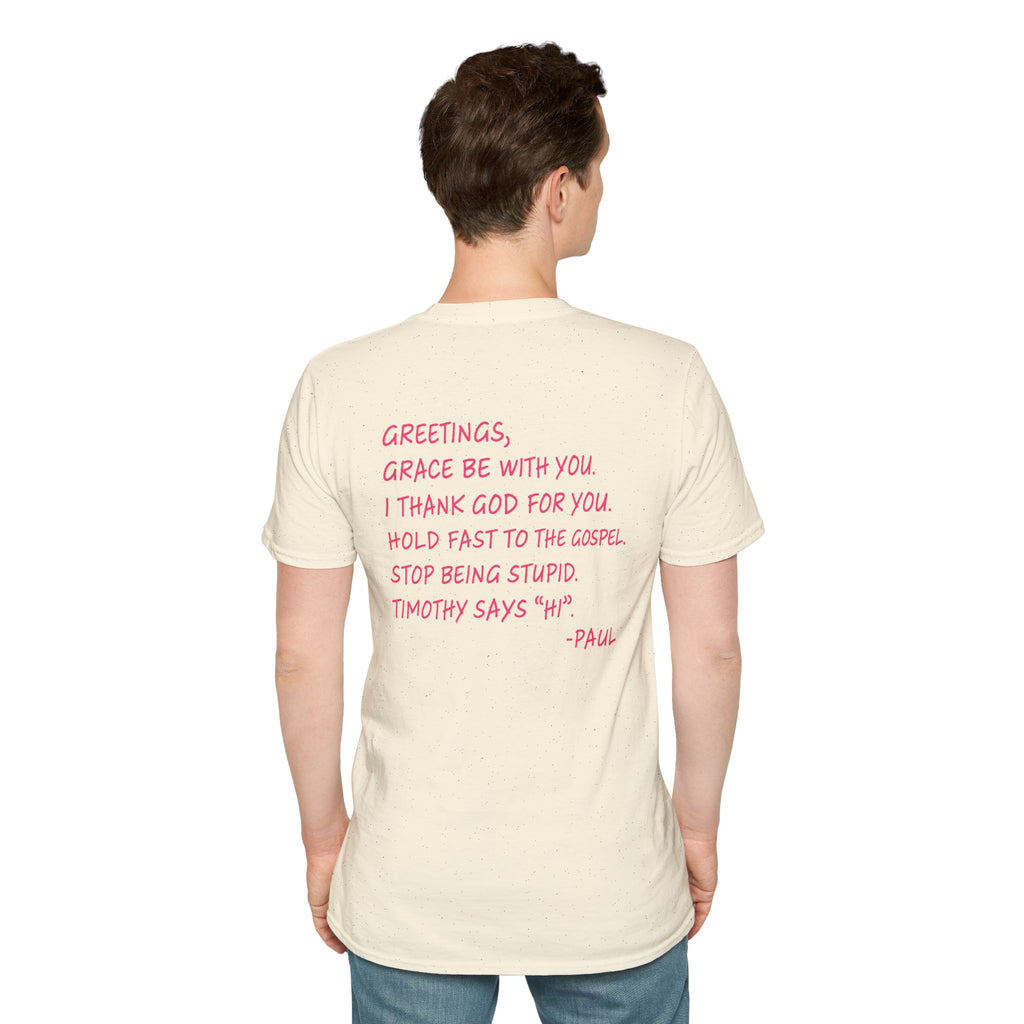 If Paul Were Here We’d Be Getting a Letter T-Shirt — Funny Vintage Postal Stamp Tee