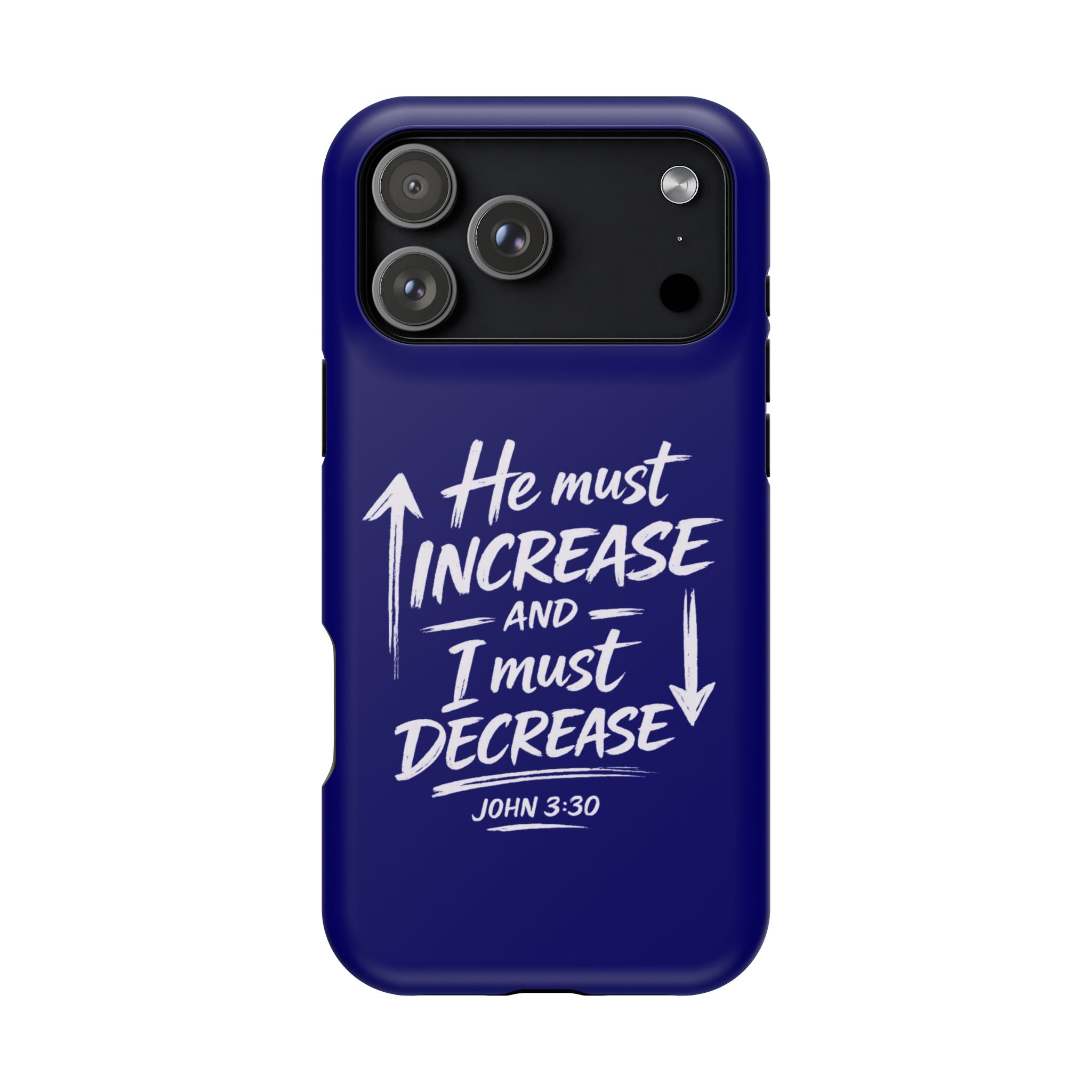 Phone Case — "He Must Increase and I Must Decrease John 3:30" Colorful Magnetic Impact-Resistant Case