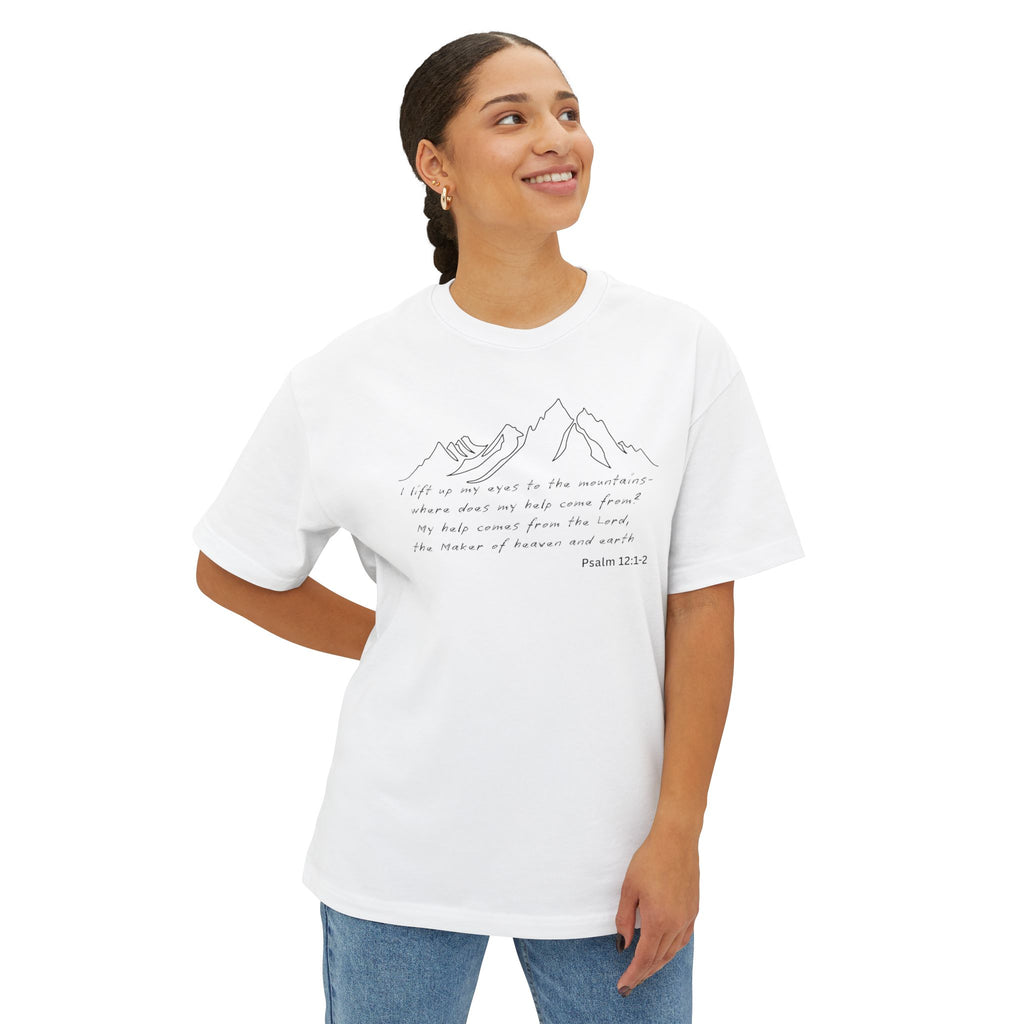 Psalm 12:1-2 Mountain T-Shirt