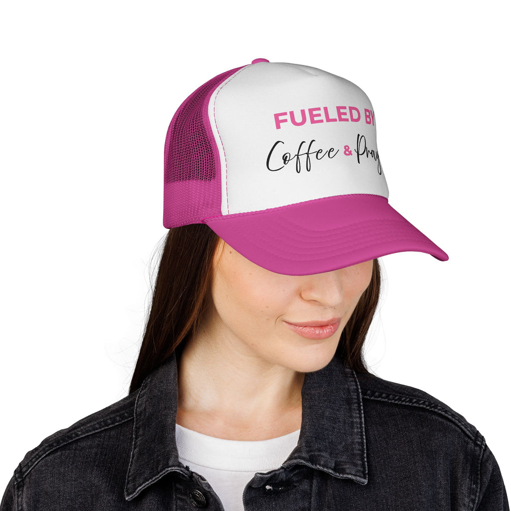 Fueled by Coffee & Prayer Trucker Hat