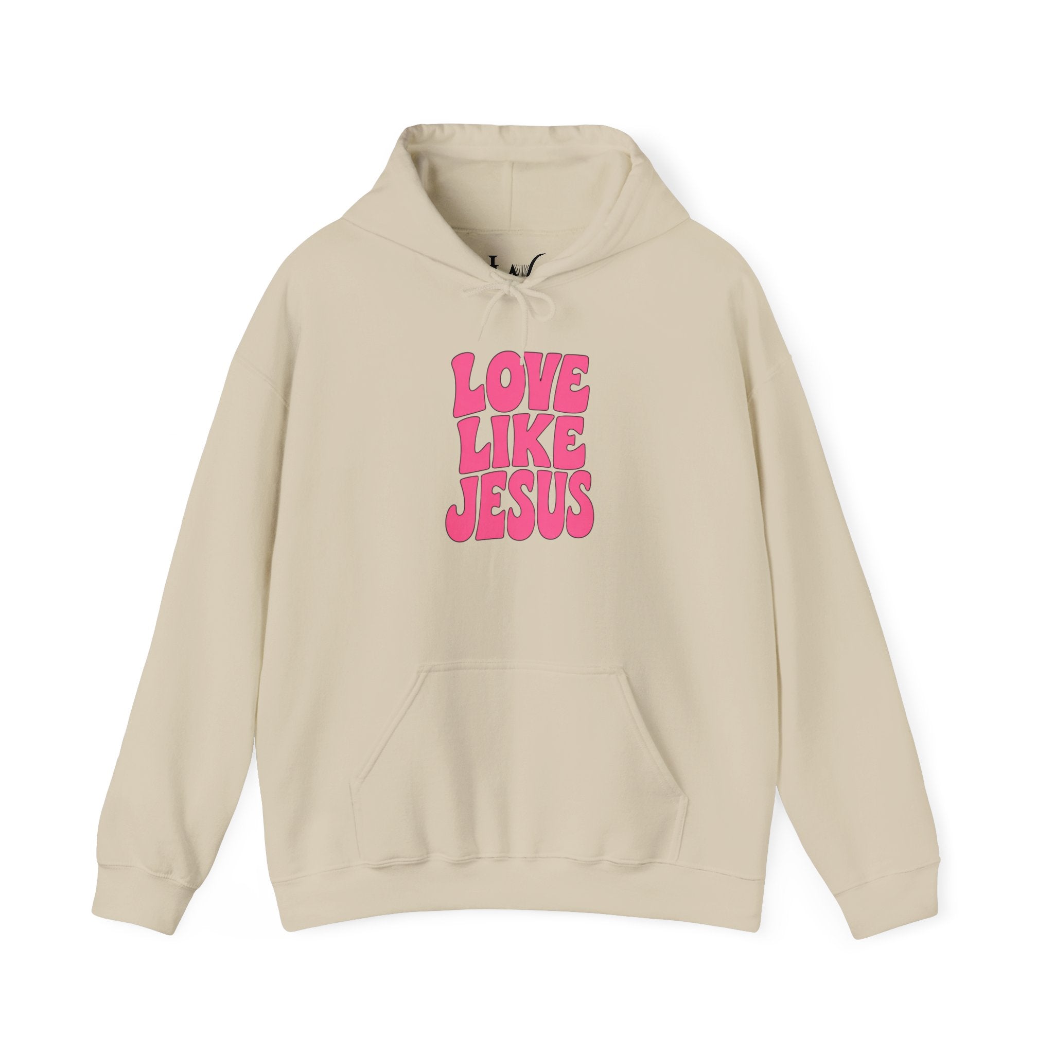 Love Like Jesus Groovy Hoodie Pullover