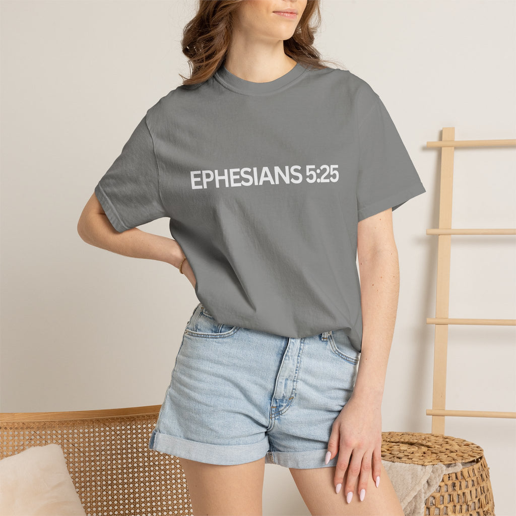 Ephesians 5:25 Scripture T-Shirt — Husbands, Love Your Wives