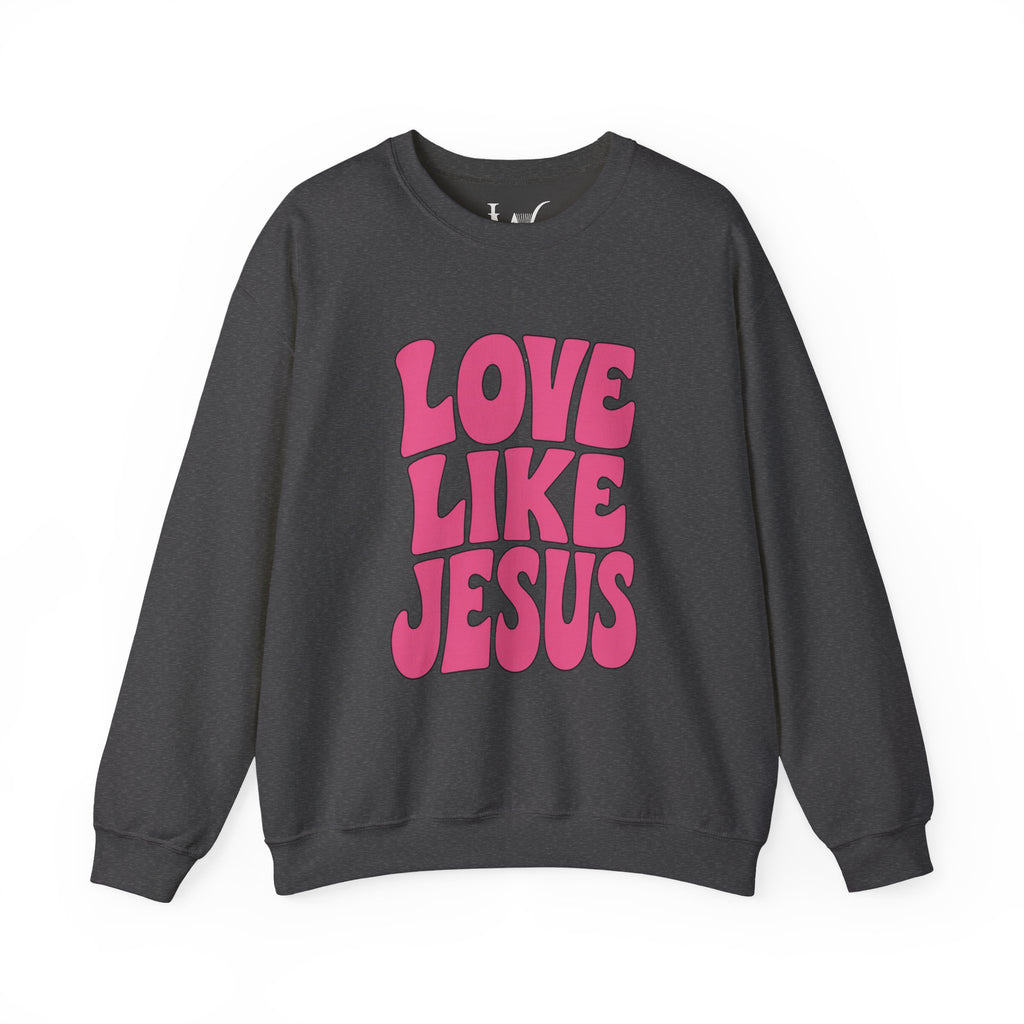 Love Like Jesus Groovy Sweatshirt