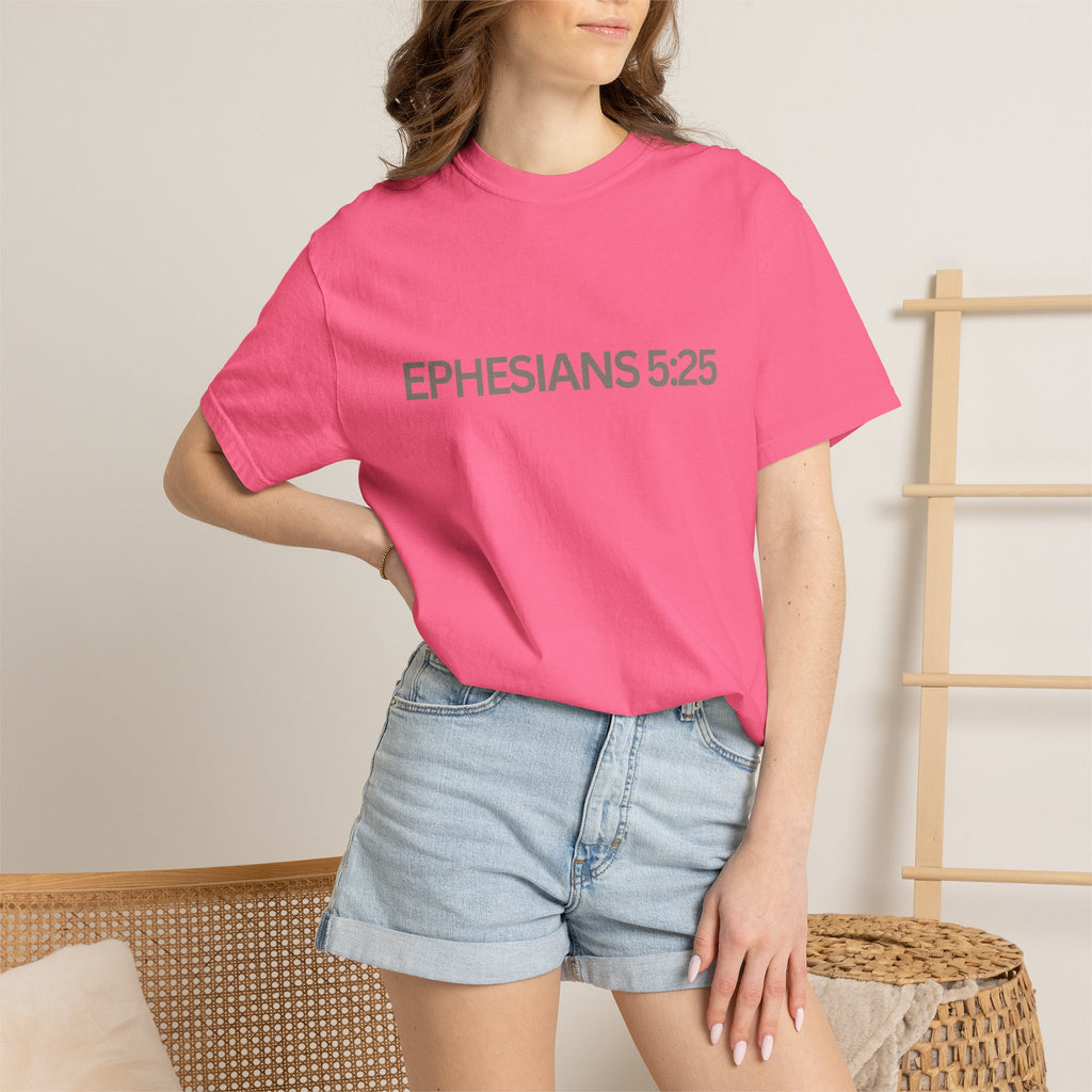 Ephesians 5:25 Scripture T-Shirt — Husbands, Love Your Wives
