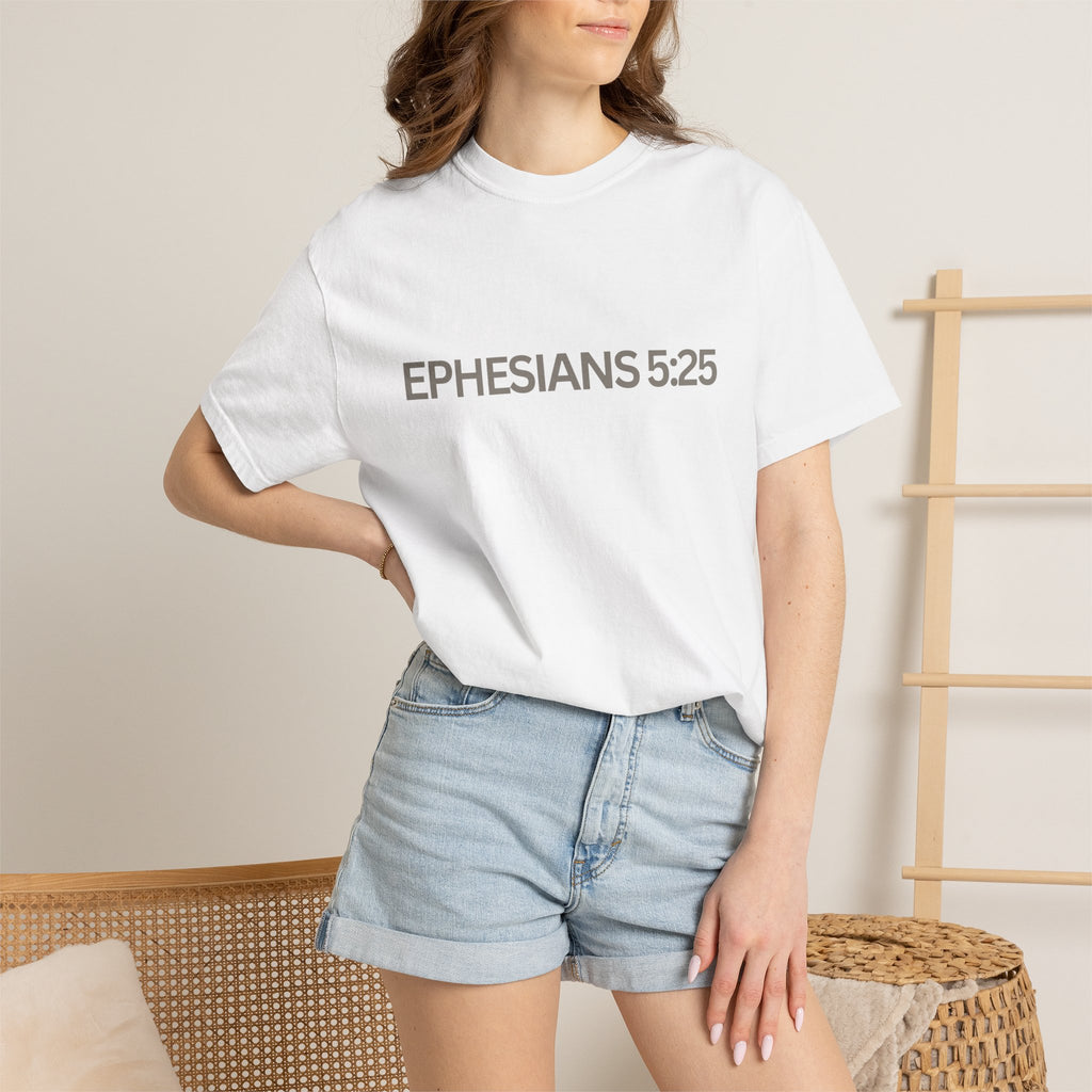Ephesians 5:25 Scripture T-Shirt — Husbands, Love Your Wives