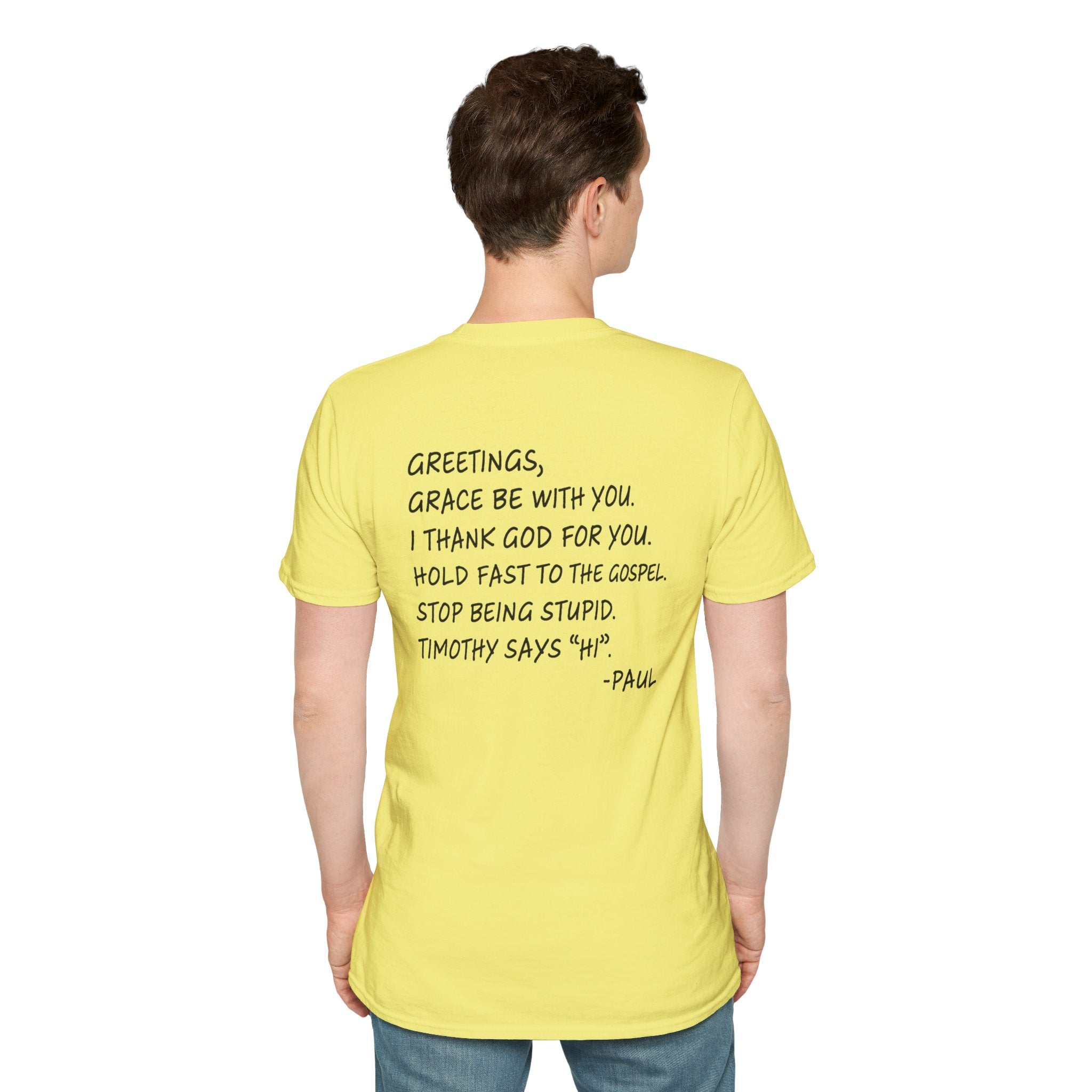 If Paul Were Here We’d Be Getting a Letter T-Shirt — Funny Vintage Postal Stamp Tee