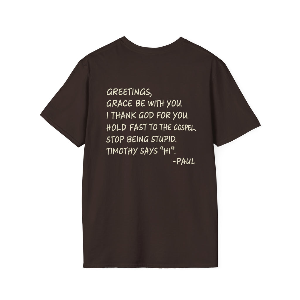 If Paul Were Here We’d Be Getting a Letter T-Shirt — Funny Vintage Postal Stamp Tee