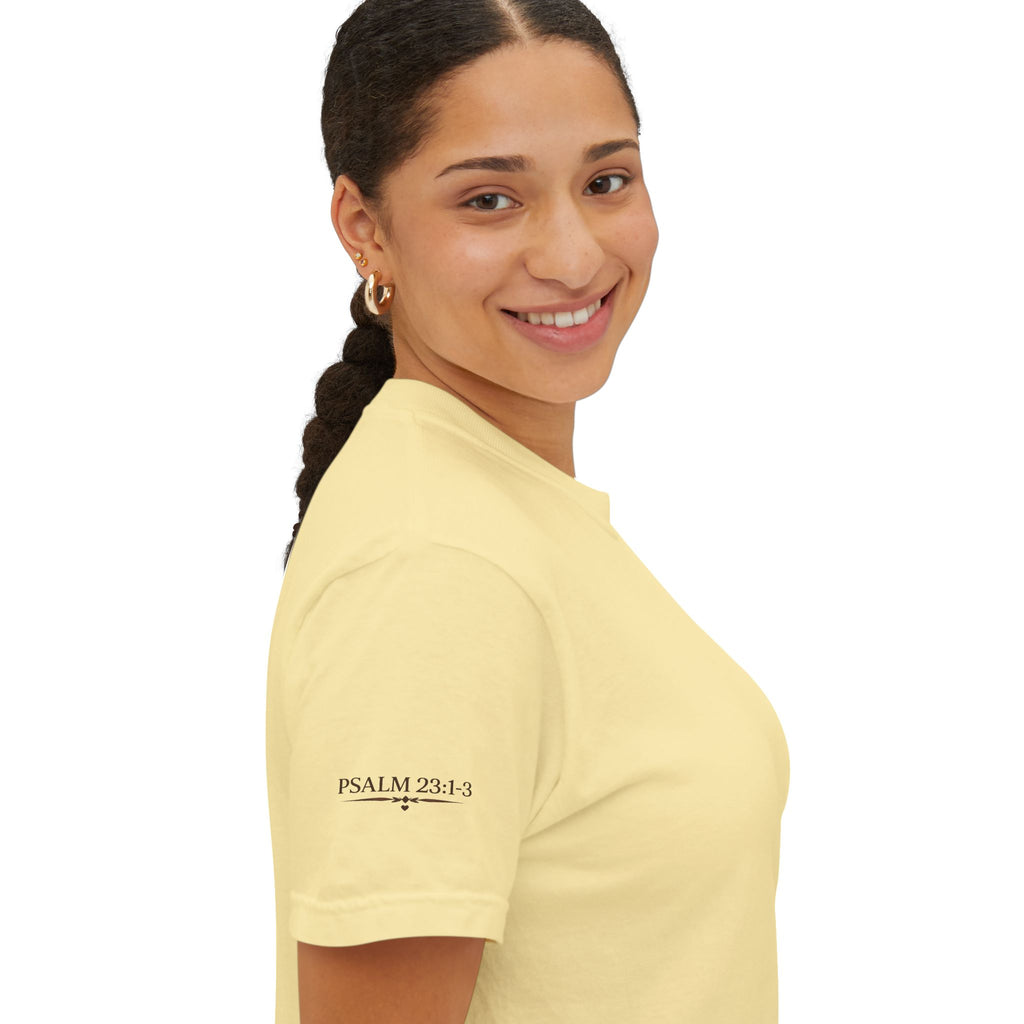 The Lord Is My Shepherd-Psalm 23:1-3  Graphic Tee with Pocket