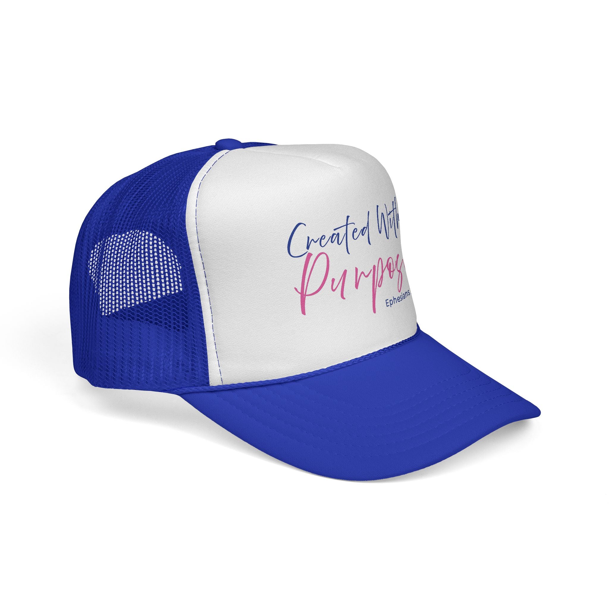 Created With Purpose — Ephesians 2:10 Trucker Hat